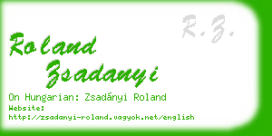 roland zsadanyi business card