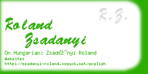 roland zsadanyi business card